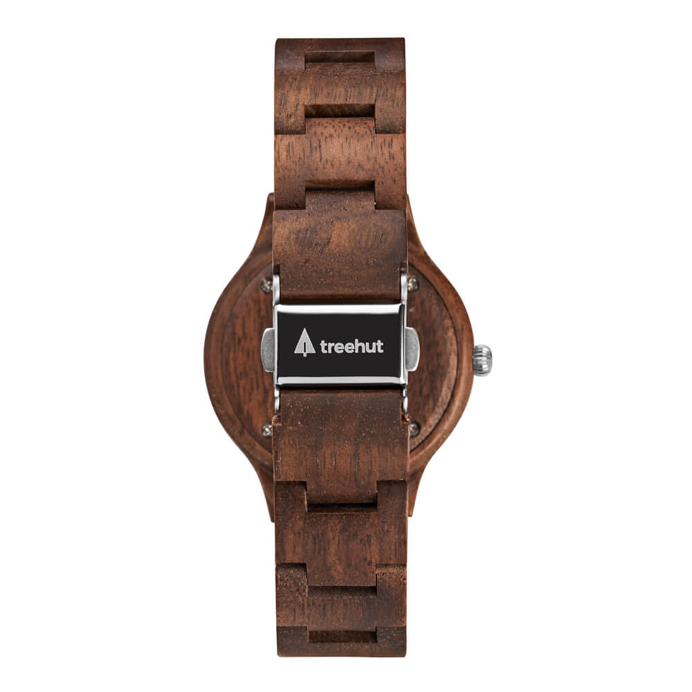 Emma Pearl Walnut Sky Women's Wooden Watch