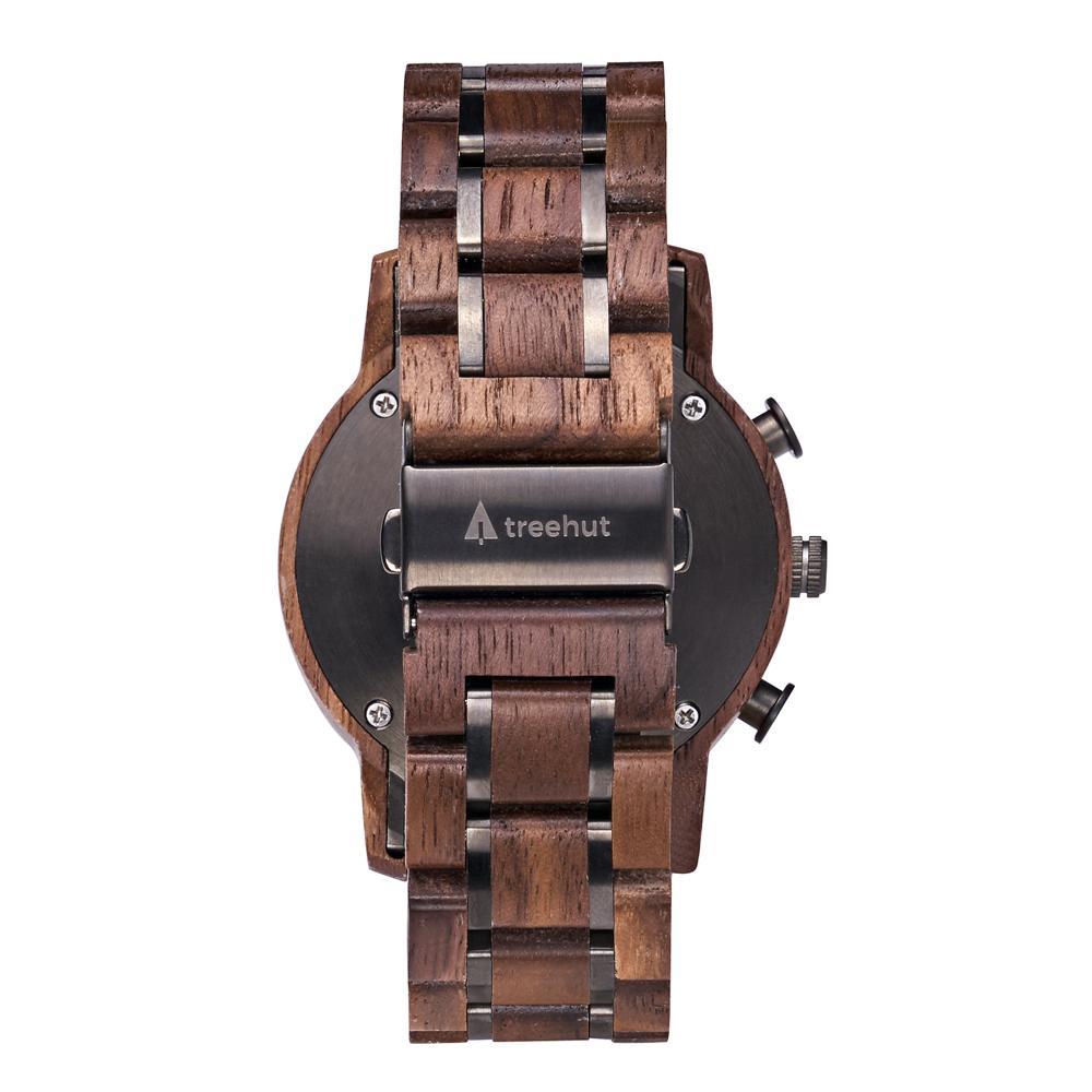 North Chocolate Walnut Gold Men’s Chrono Wooden Watch