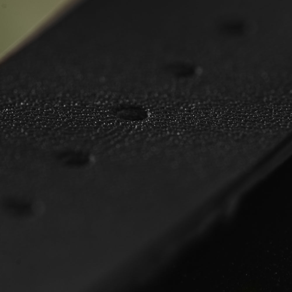 black leather watch band