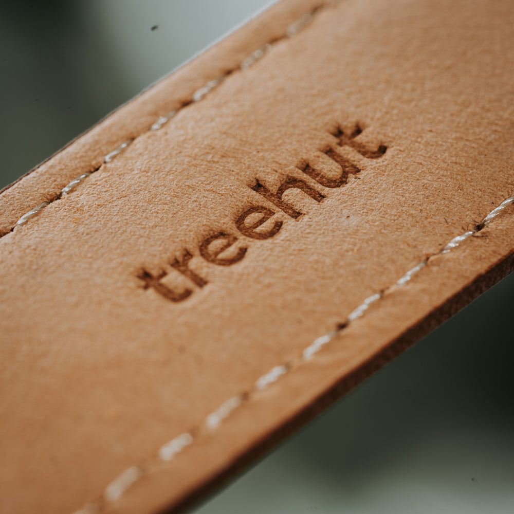 brown leather watch band