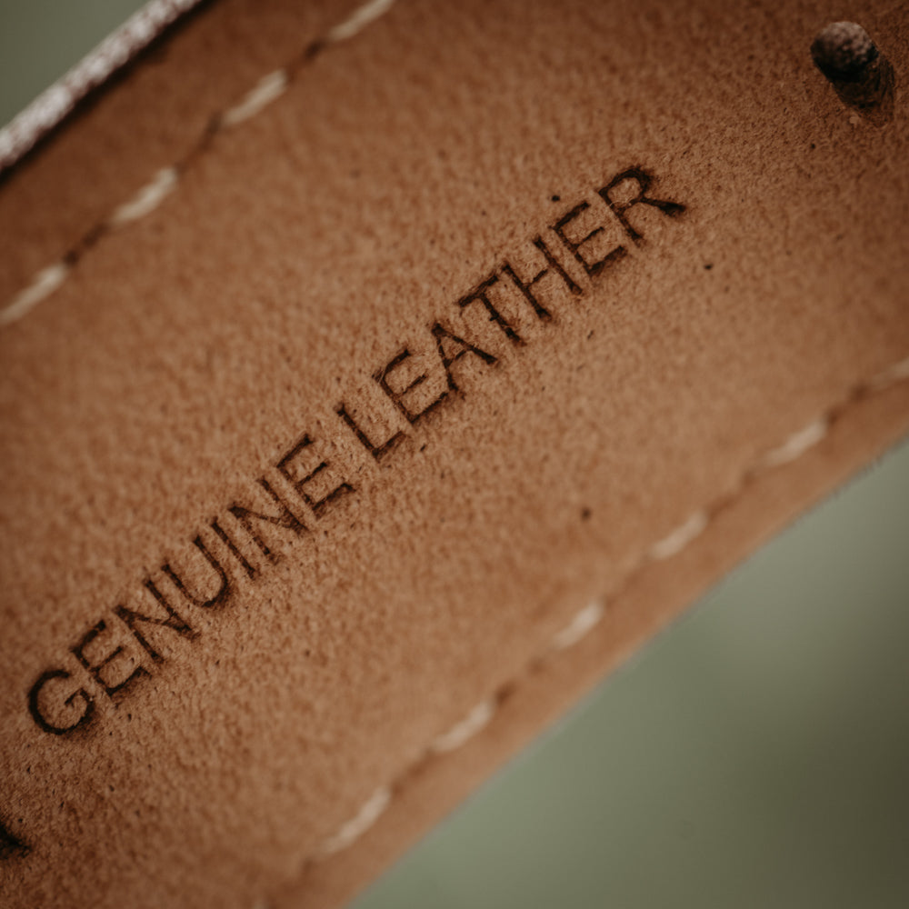 brown leather watch band