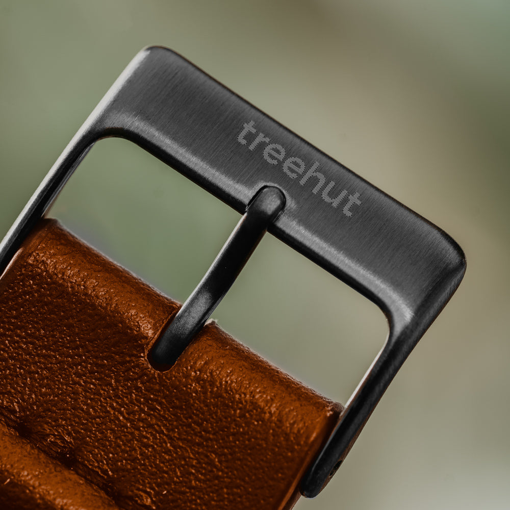 brown leather watch band