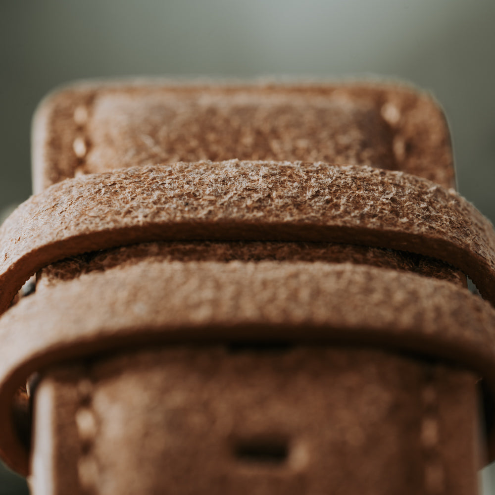 20mm Sandstone Vegan Leather Band For Men