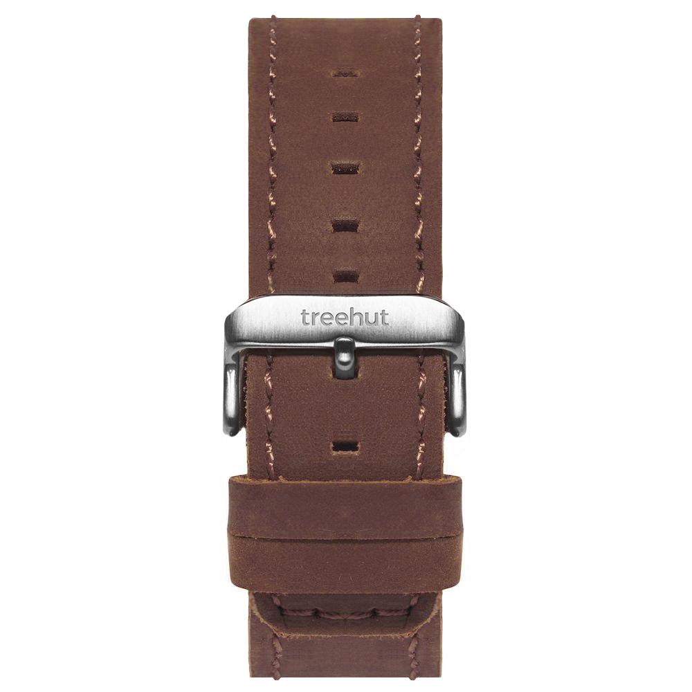 20mm Brown Matte Leather Band For Men