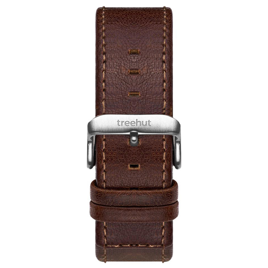 20mm Chestnut Brown Leather Band for Men