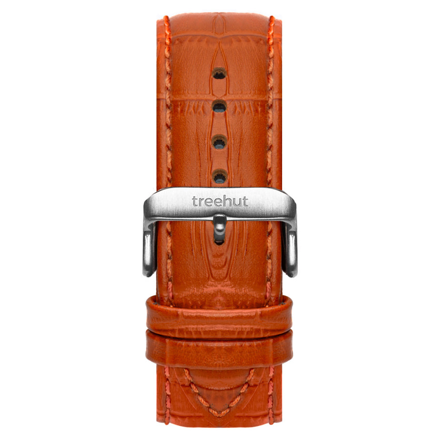 20mm Cognac Crocodile Band For Men