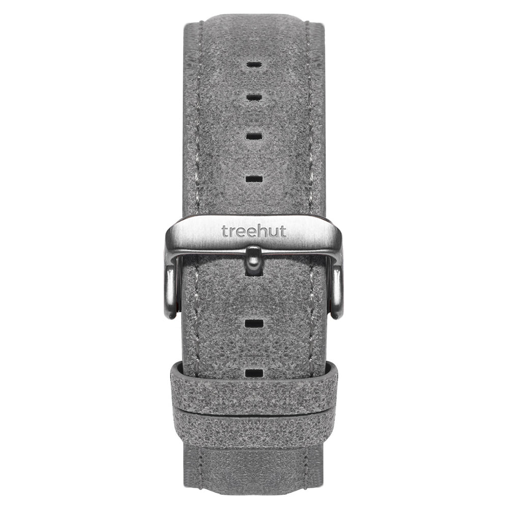 20mm Grey Vegan Leather Band For Men