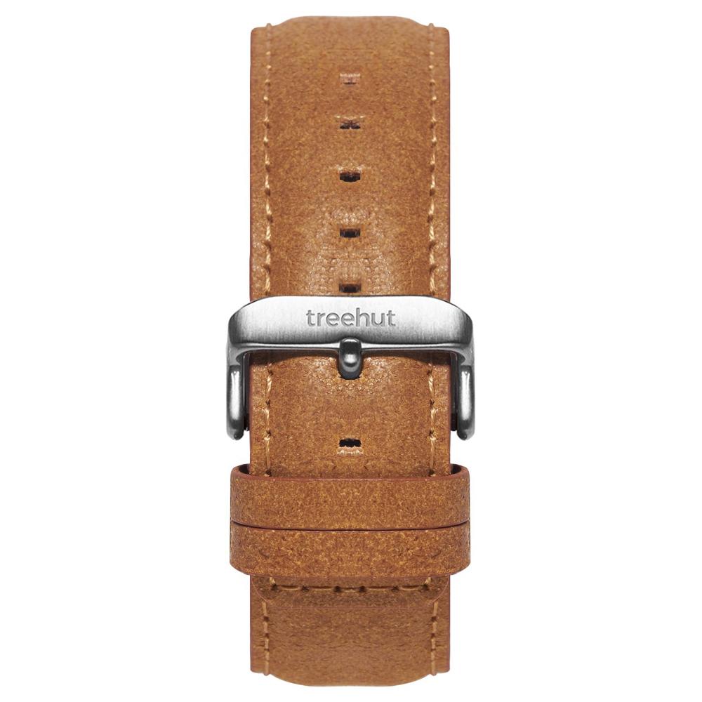 Sandstone colored brown vegan leather watch band