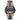Atlas Walnut Blue Marble Men's Stainless Steel Wooden Watch