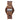 Classic Zebrawood Olive Ash Men’s Wooden Watch