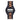Classic Black Stainless Zebrawood River Men's Wooden Watch