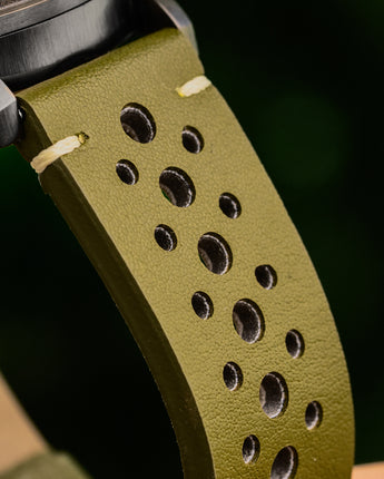 22mm Olive Green Cactus Leather