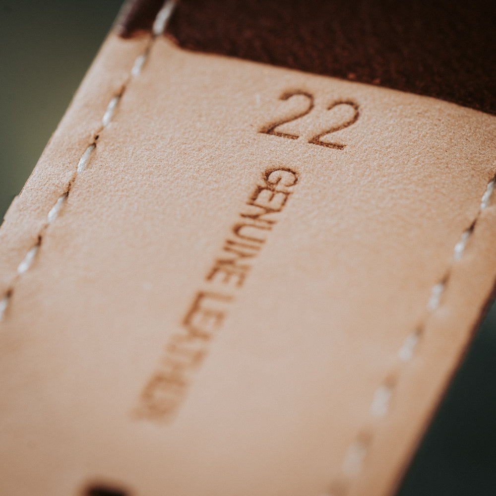 brown leather watch band