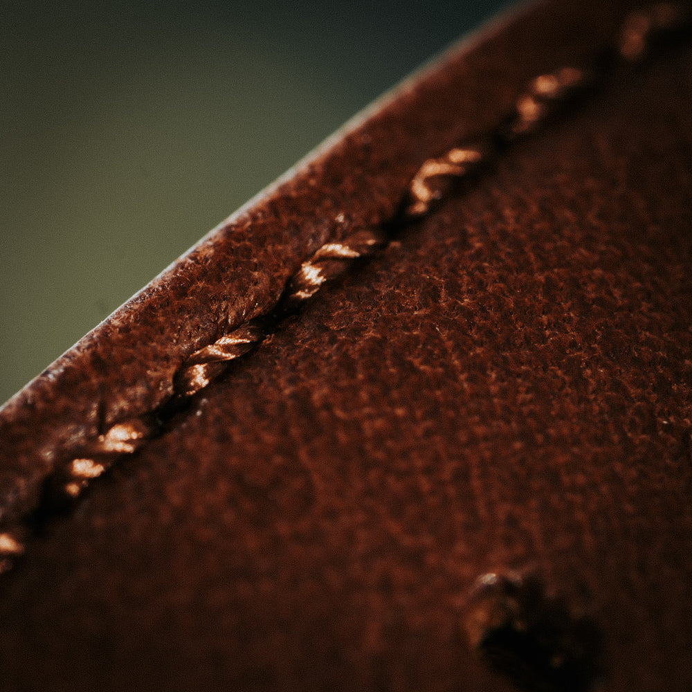 20mm Brown Padded Leather Band For Men