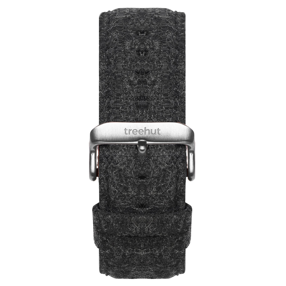 black leather watch band for men