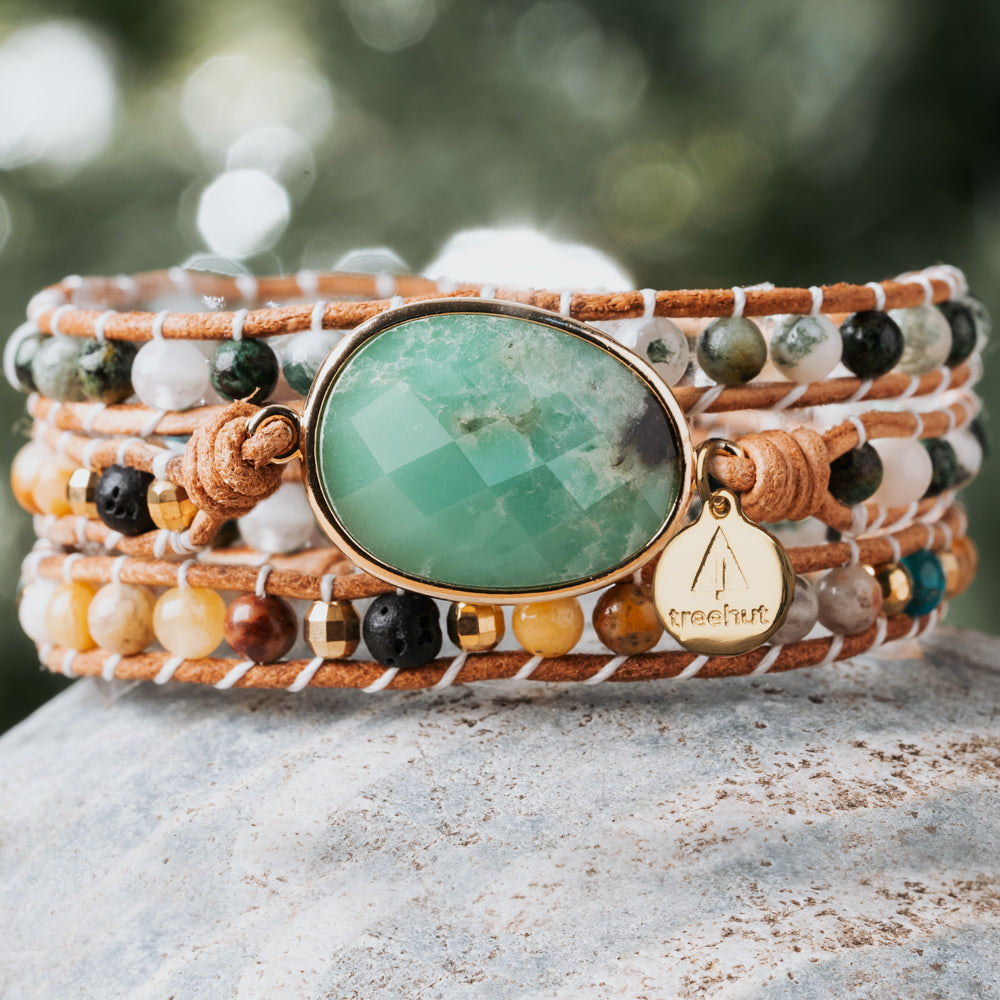 jade stone bracelet in gift set for women