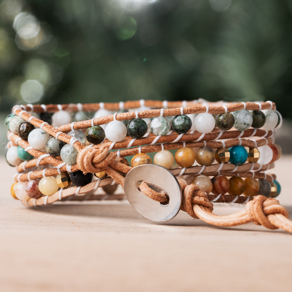 stone wrap bracelet