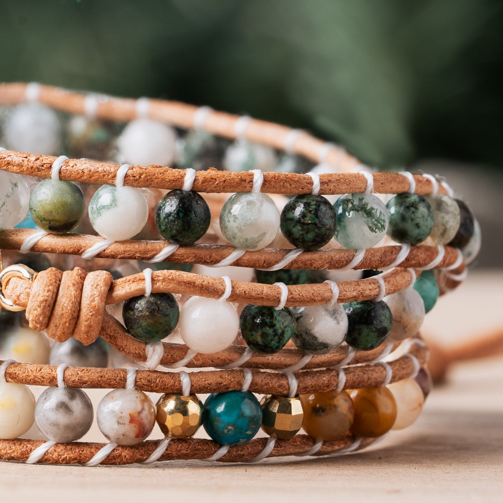 stone wrap bracelet
