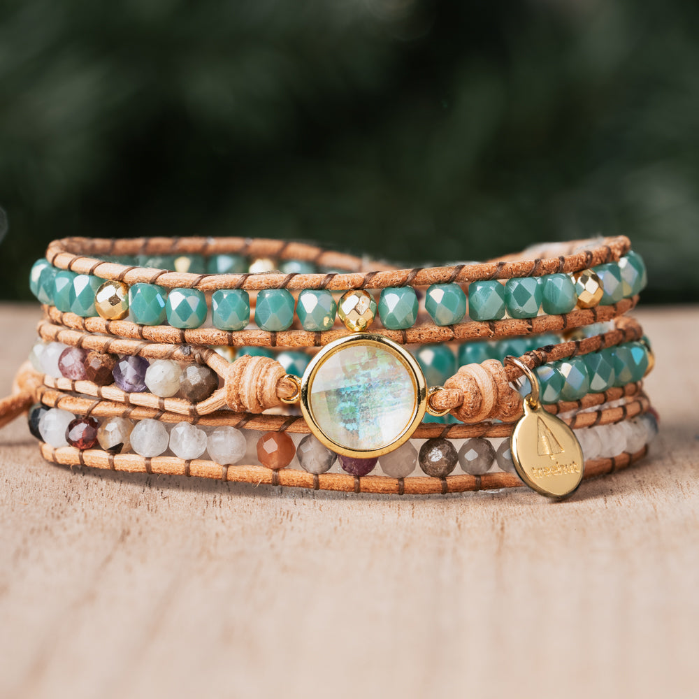 blue wrap bracelet