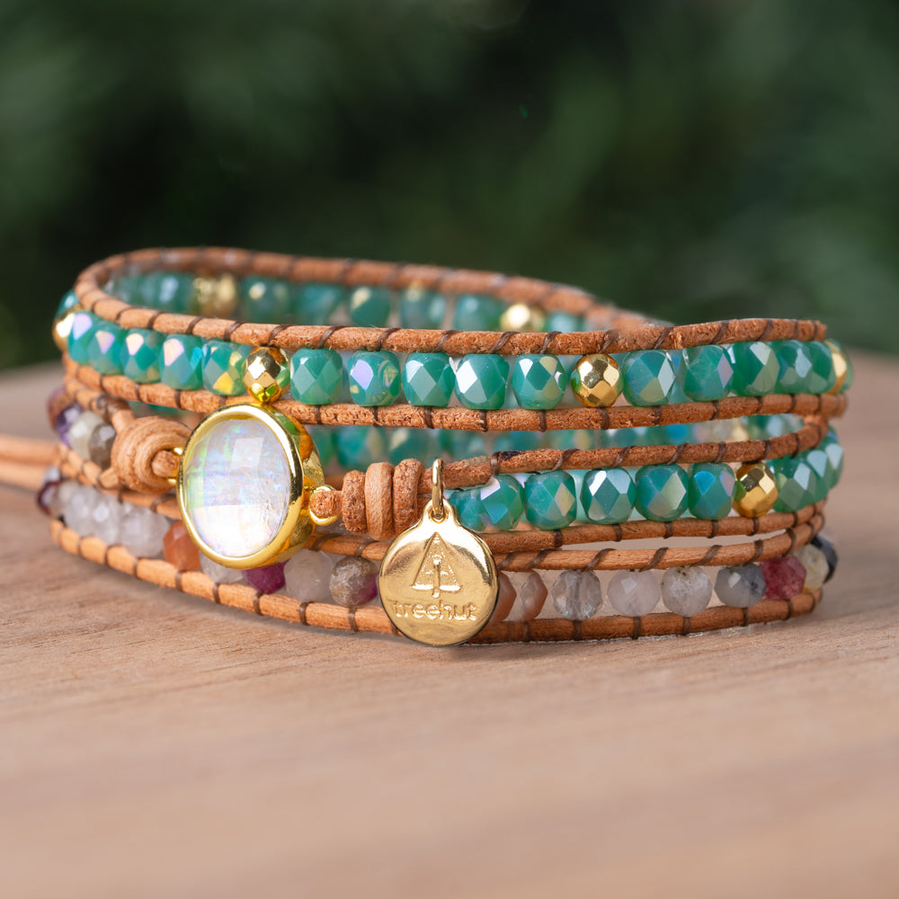 blue wrap bracelet