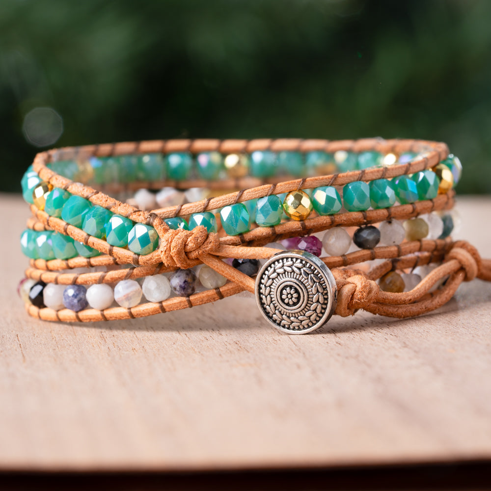 blue wrap bracelet