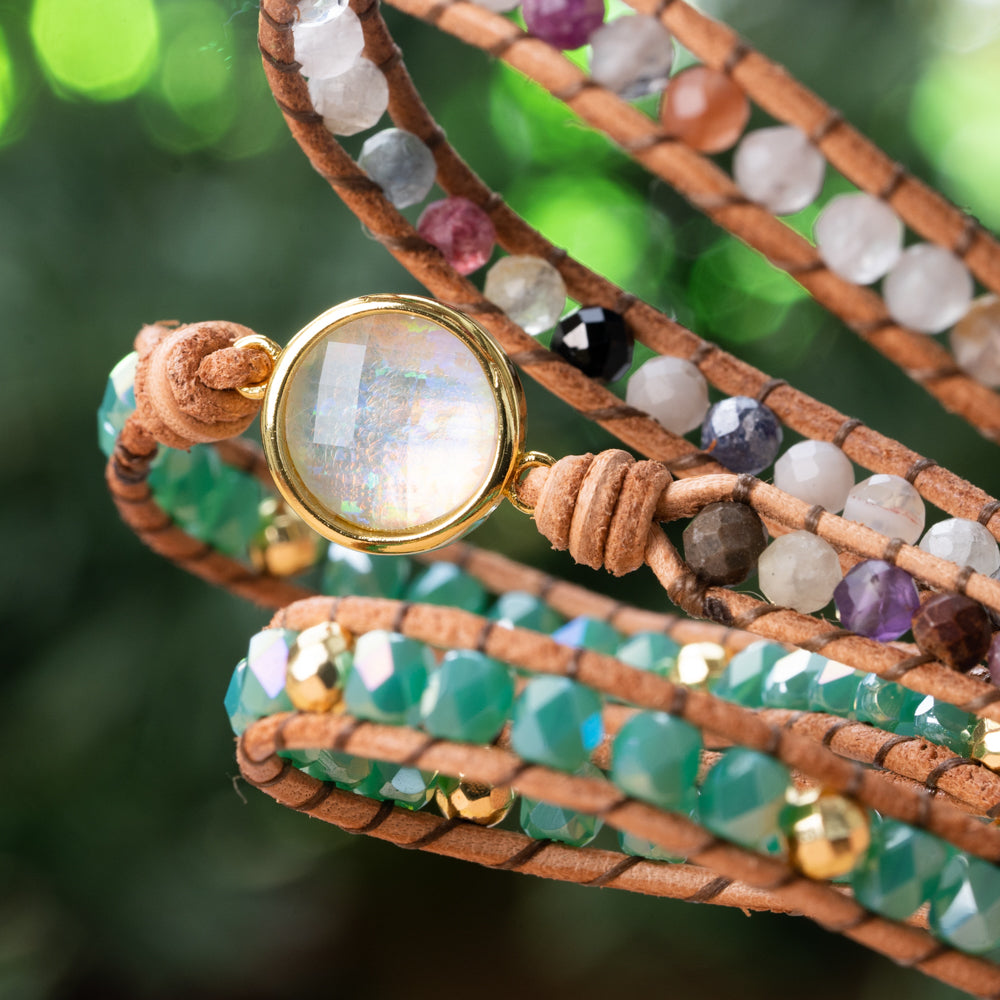 blue wrap bracelet
