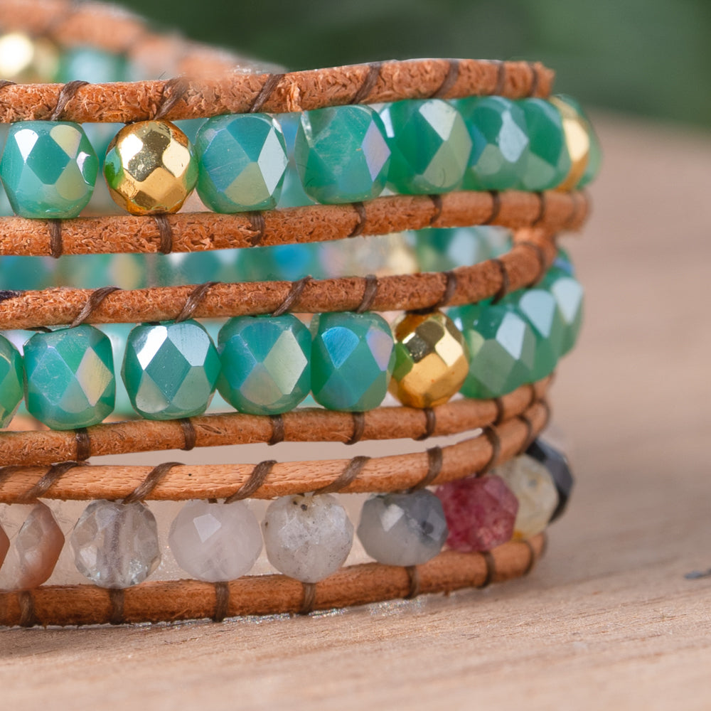 blue wrap bracelet