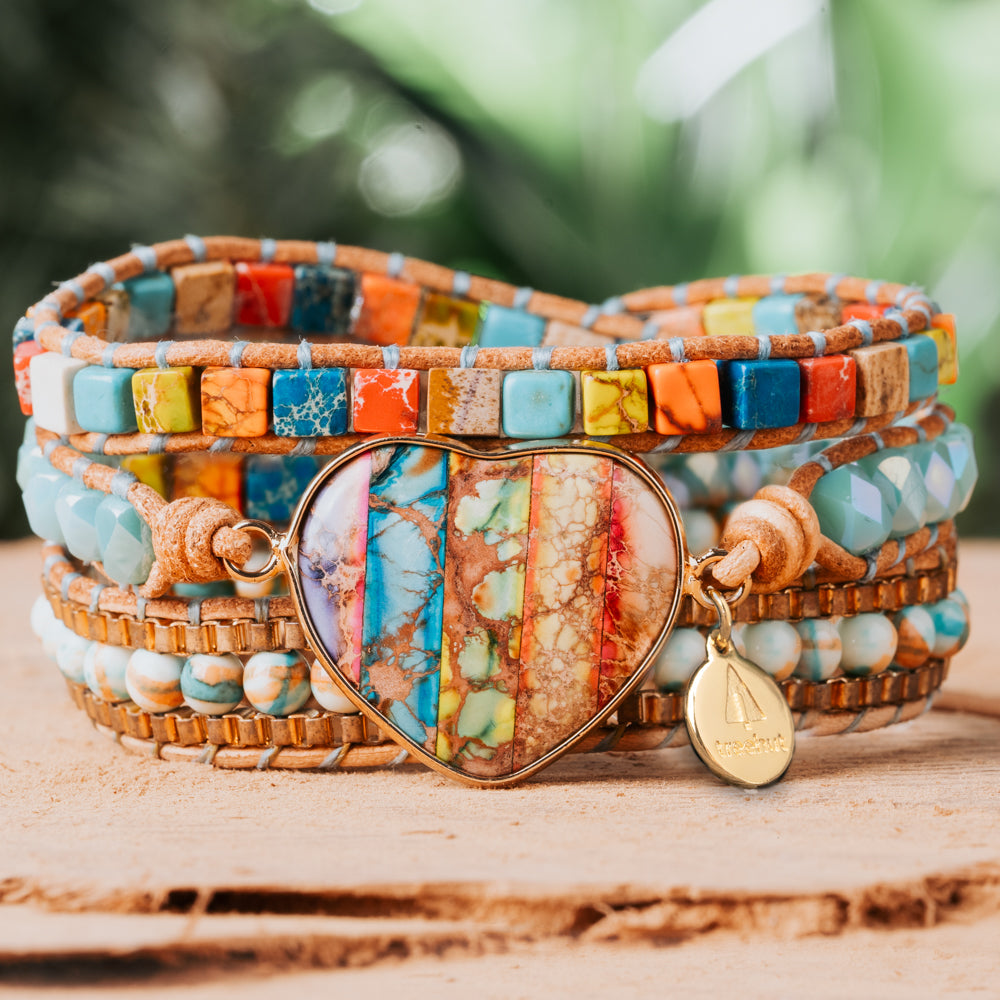 rainbow stone bracelet