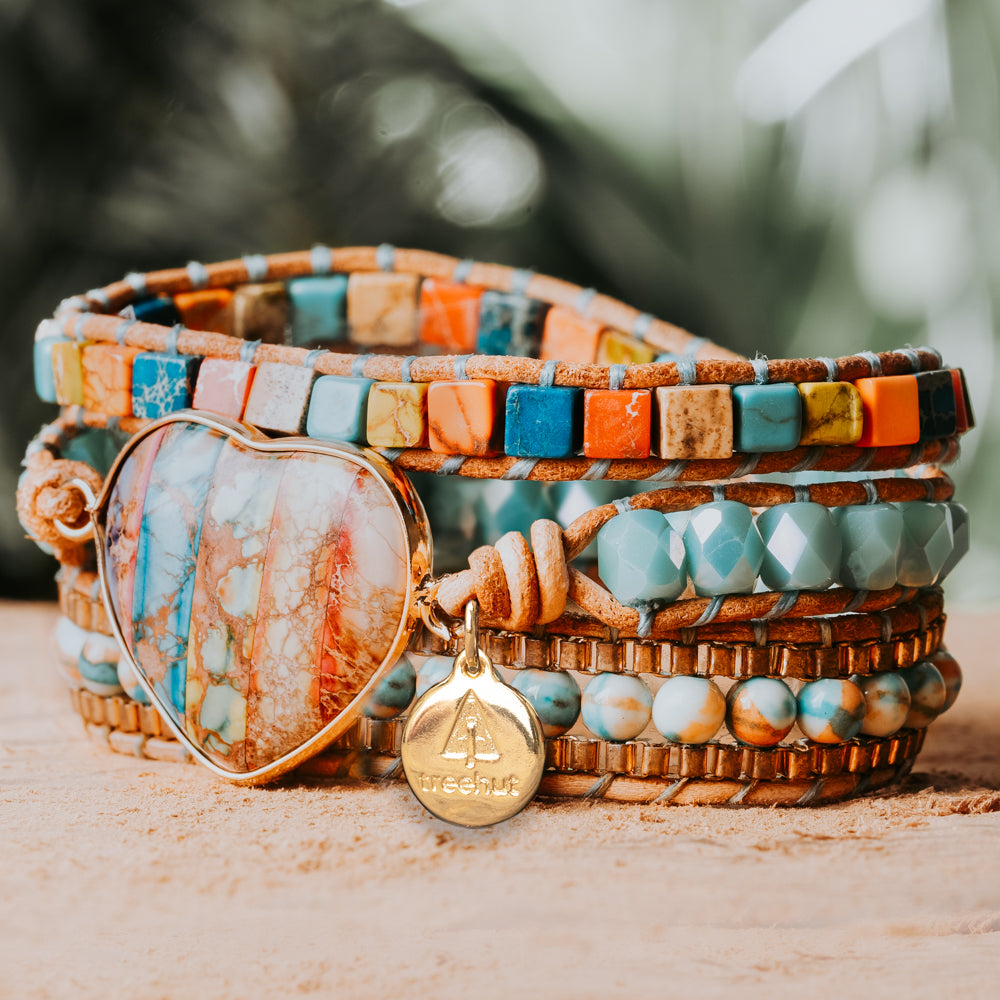 rainbow stone bracelet
