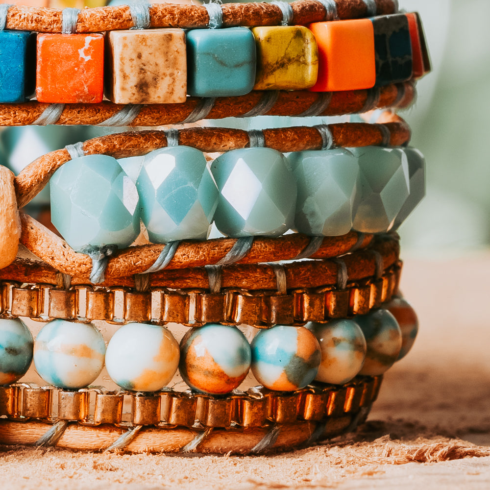 rainbow stone bracelet