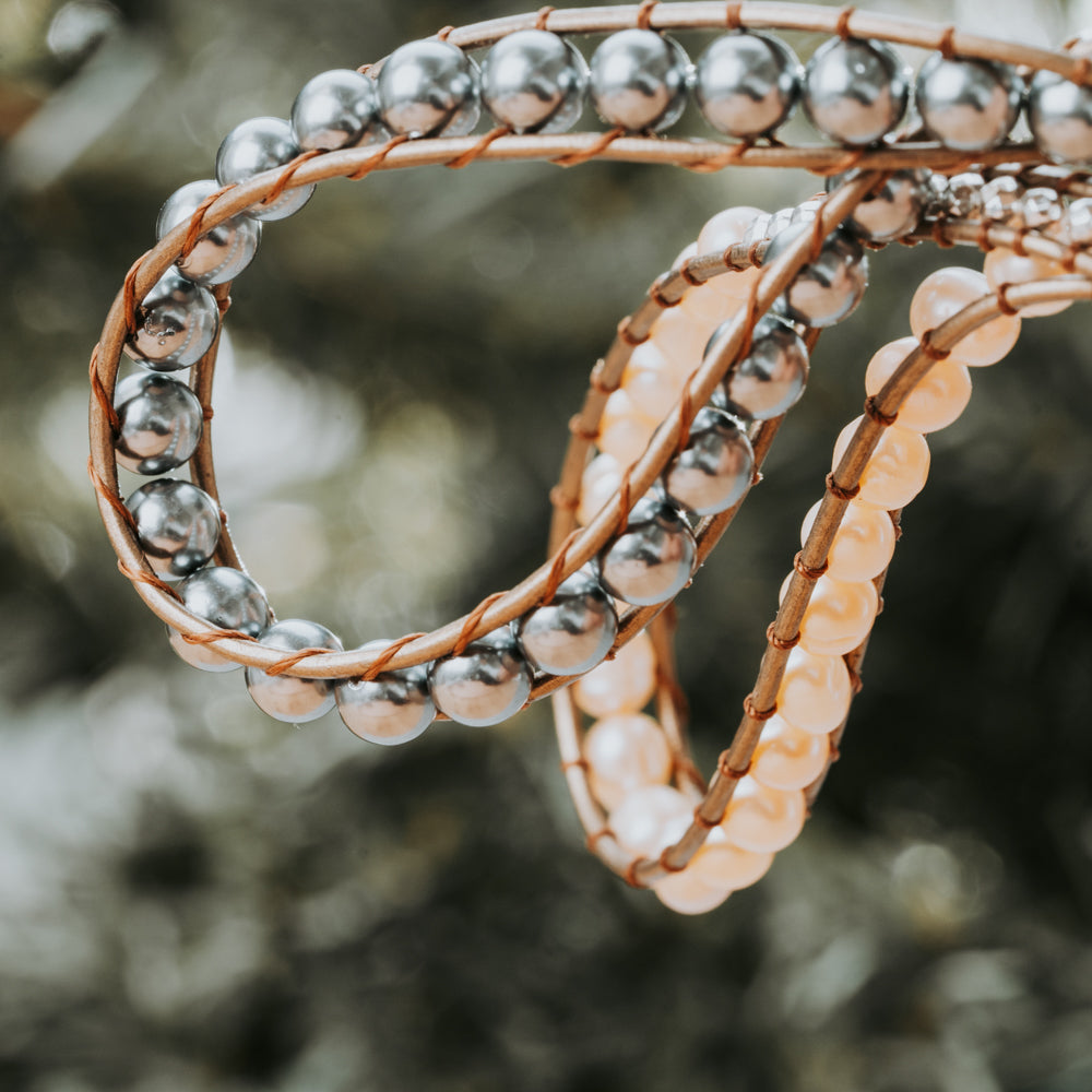 white pearl bracelet