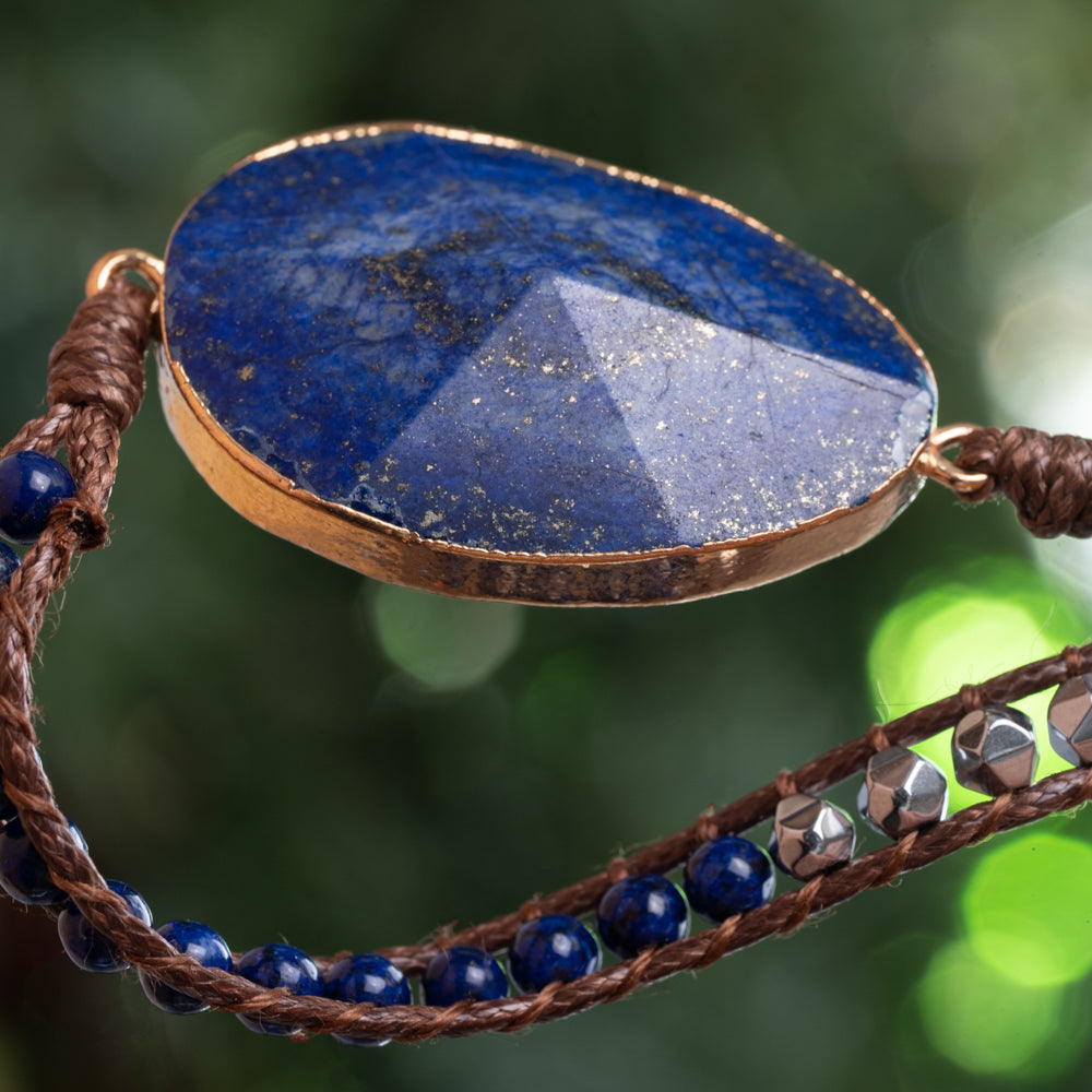 Deep Blue Wrap Bracelet for women