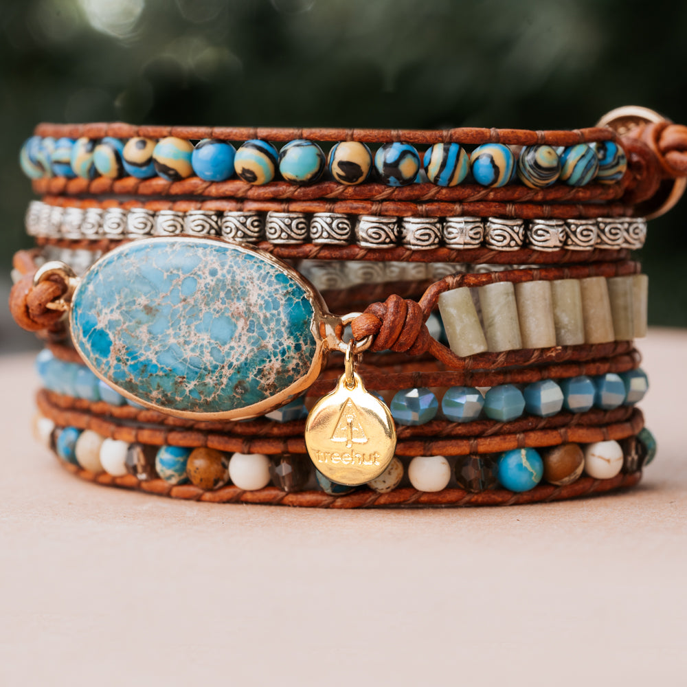 Sea Breeze Five Wrap Bracelet