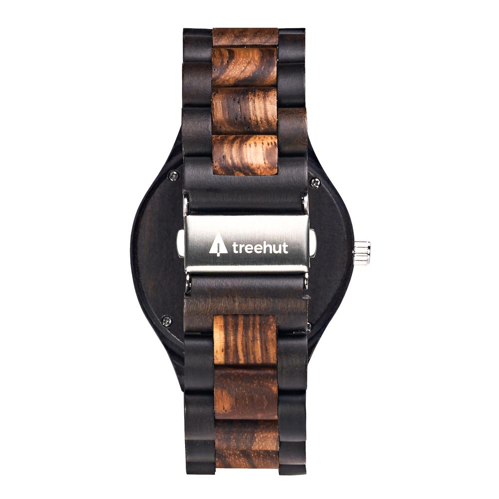 Classic Zebrawood Ebony Theo Men’s Wooden Watch