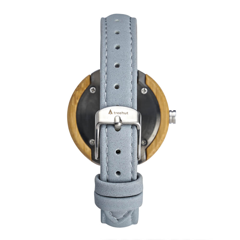 Theory Bamboo Marble Grey Women's Wooden Watch