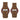 Couples Classic Rosewood Couples Wooden Watch