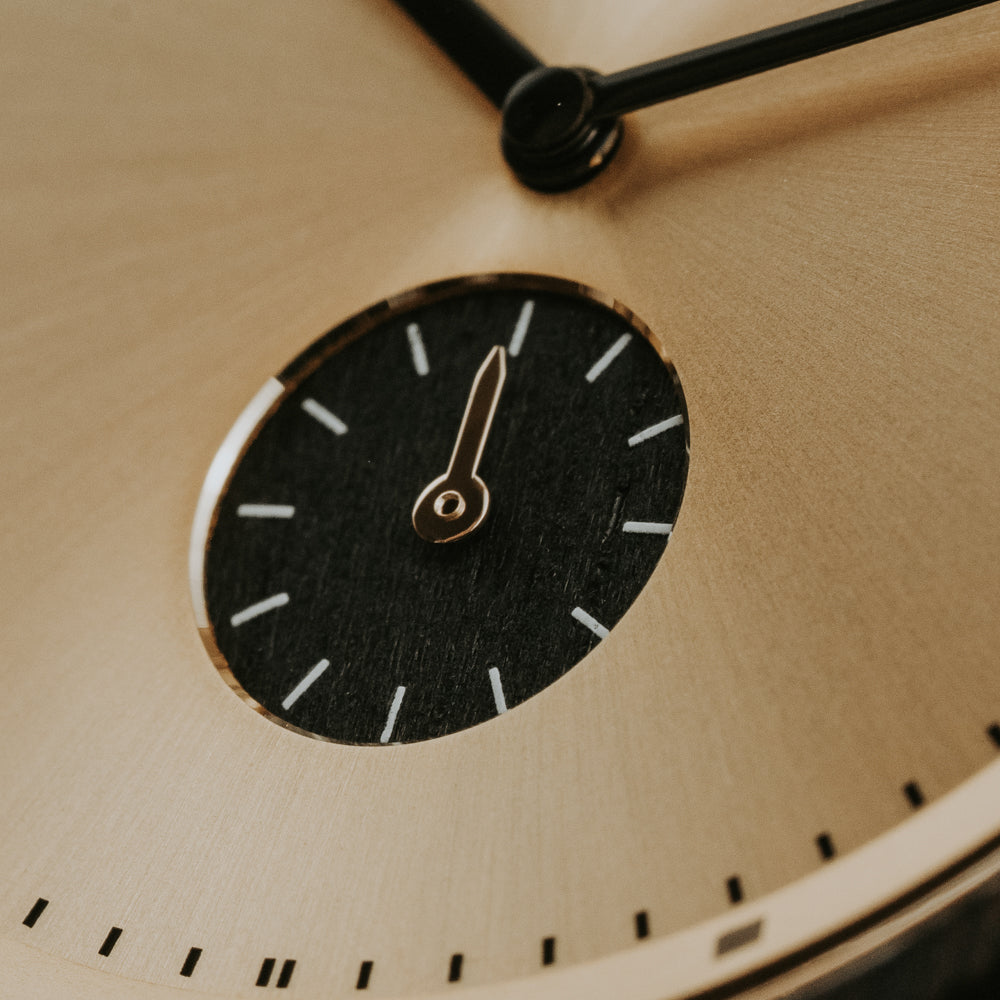 Alpine Ebony Gold Black Men's Leather Watch