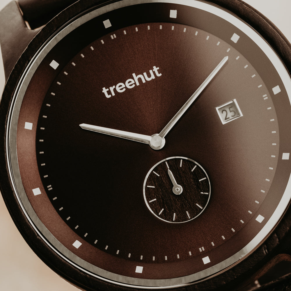 Alpine Wenge Burgundy Men's Wooden Watch