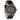 Atlas Grey Marble Black Men's Stainless Steel Wooden Watch