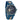 Atlas Maple Blue Marble Men's Stainless Steel Wooden Watch Watch