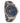 Atlas Walnut Blue Marble Men's Stainless Steel Wooden Watch