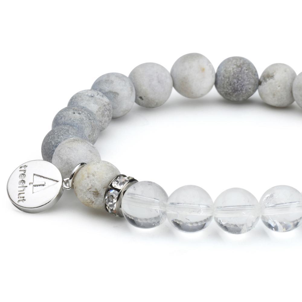 Mourad Crystal White Bracelet Women's Stone Bracelet