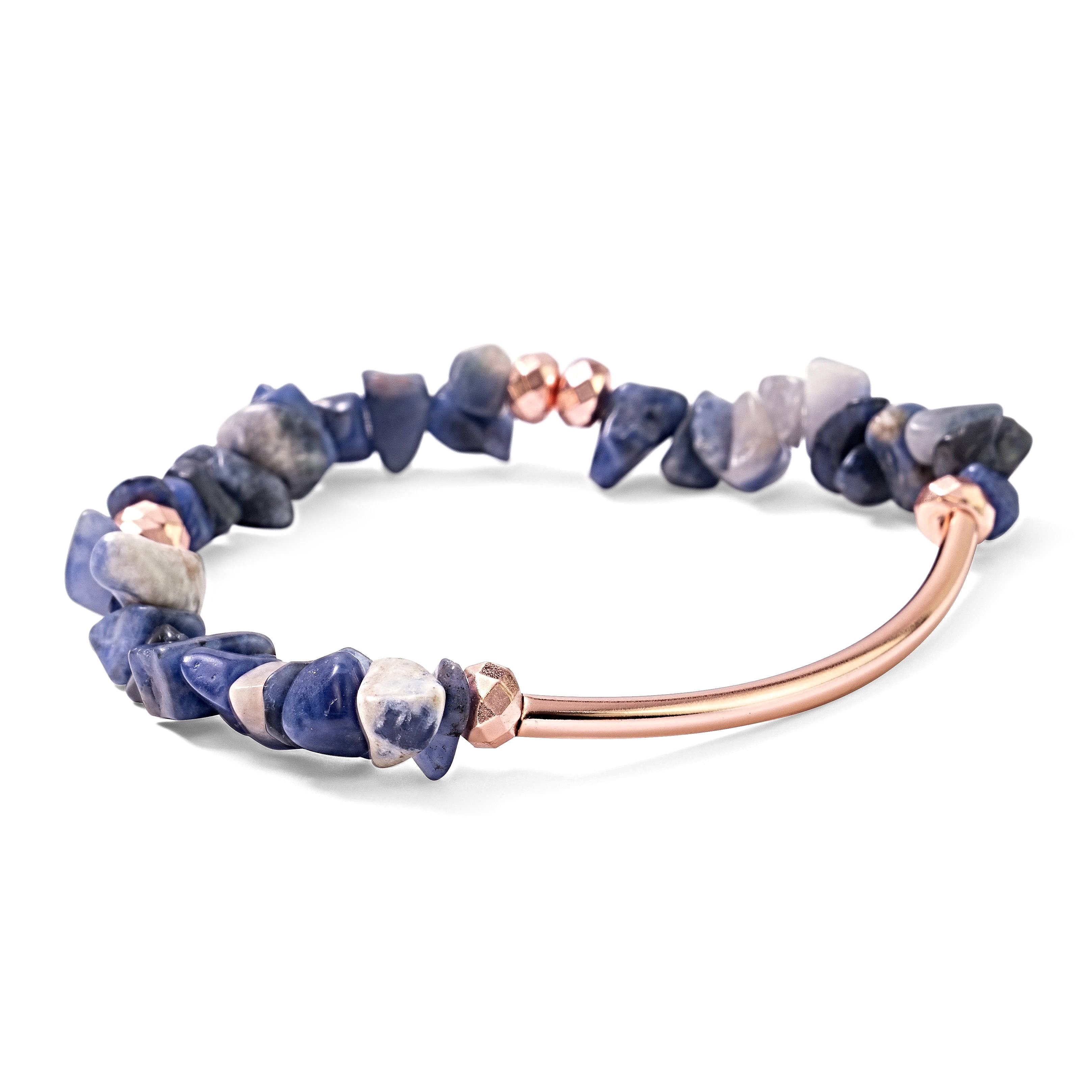Zola Periwinkle Rose Gold Bracelet