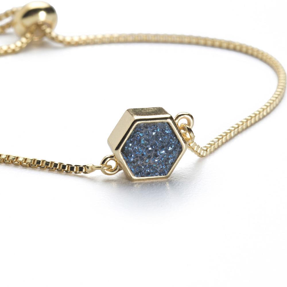 Lyla Sapphire Hexagon Bracelet Women's Stone Bracelet