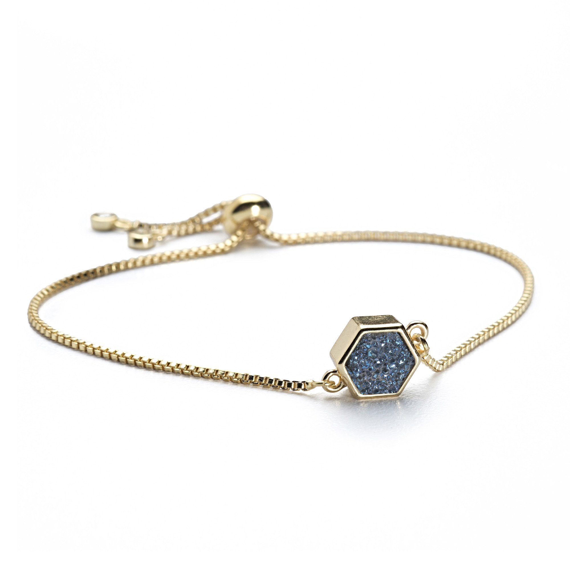 Lyla Sapphire Hexagon Bracelet Women's Stone Bracelet