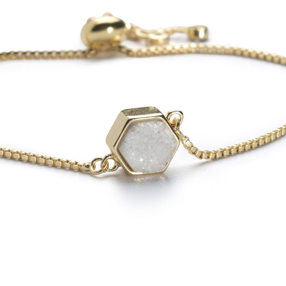 Lyla Snow Hexagon Bracelet Women's Stone Bracelet