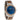 Bay Walnut Blue Sunray Silver Men's Stainless Steel Wooden Watch
