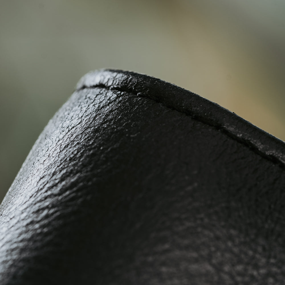 Black Bi-Fold High Capacity Wallet Men's Genuine Leather Wallet