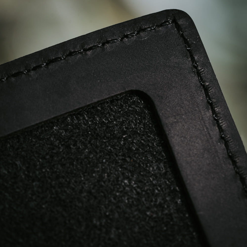 men’s black leather wallet