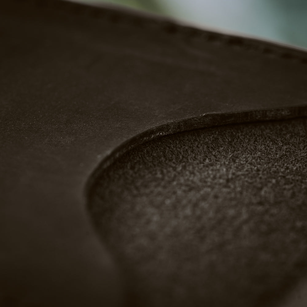 Brown Bi-fold ID Card Wallet Men's Genuine Leather Wallet
